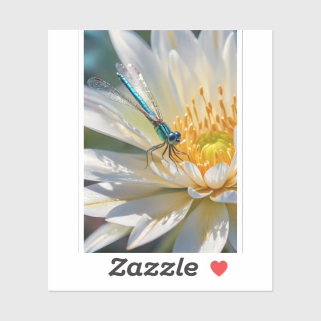 Sticker Fleur de dragon (Feuille)