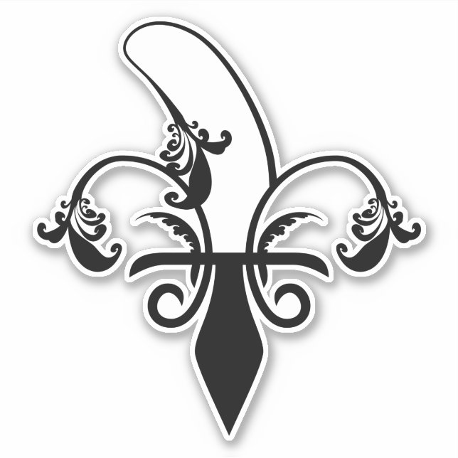 Sticker fleur de lis (Devant)