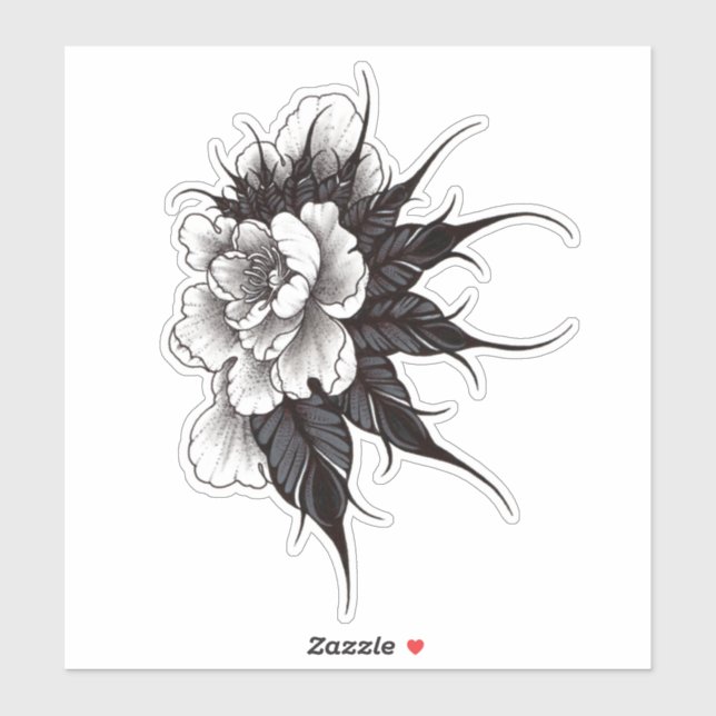 Sticker Fleur de Peine (Feuille)