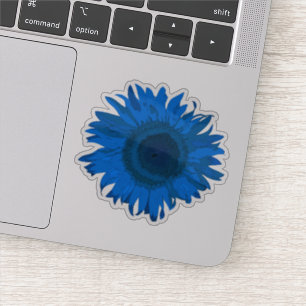 Sticker Fleur de soleil bleue