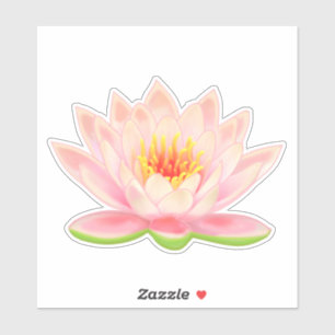 Sticker Fleur d'eau rose