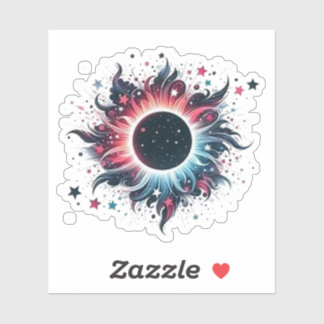 Sticker Fleur d'éclipse solaire