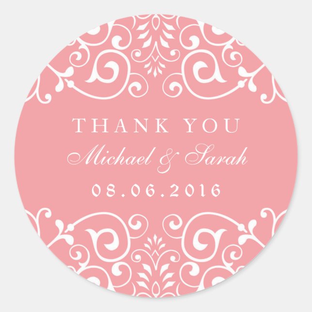 Sticker Fleur Fête des mariées Fleur Rose Doux Fav (Devant)