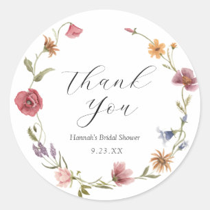 Sticker fleur sauvage Favor Rond