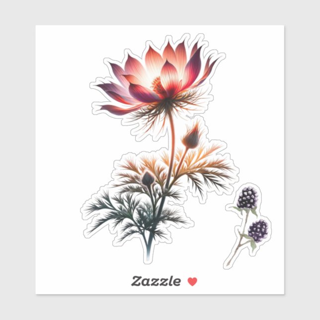 Sticker Fleurie (Feuille)