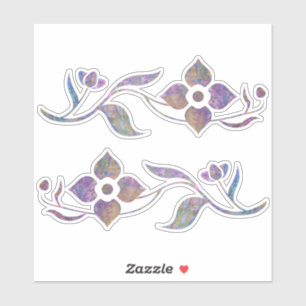 Sticker Fleurs Batik de Forêt Enchantées