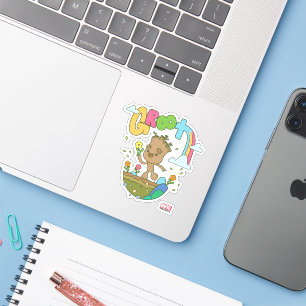 Sticker Fleurs de la grotte super et arc-en-ciel