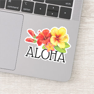Sticker Fleurs Hawaïennes Aloha