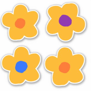 Sticker Fleurs jaunes d'automne