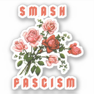 Sticker Fleurs Rétro - Fascisme Smash