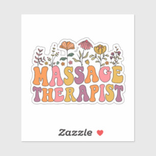 Sticker fleurs Thérapeute de Massage