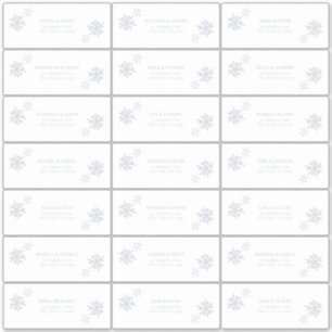 Sticker Flocon de neige hivernal moderne bleu poussiéreux 