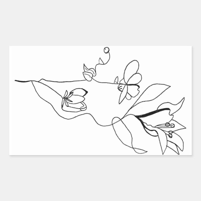 Sticker floral (Devant)