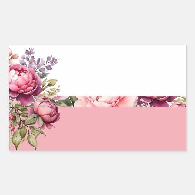 Sticker floral Cottage rose (Devant)