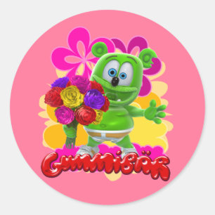 Sticker floral Gummibär