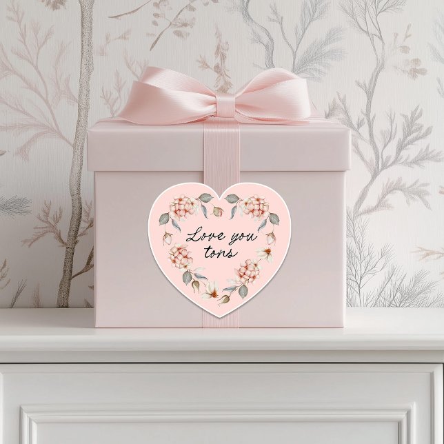 Sticker Floral Heart Valentine's Day (Créateur téléchargé)