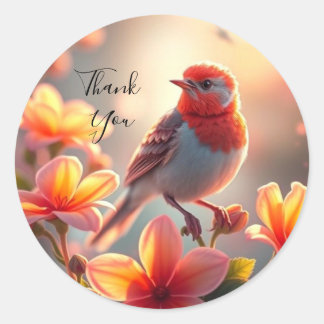 Sticker Floral Orange