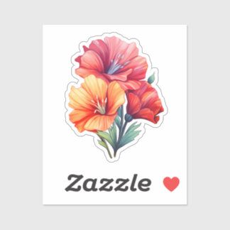 Sticker Flore au coucher du soleil : Chaleur de la nature