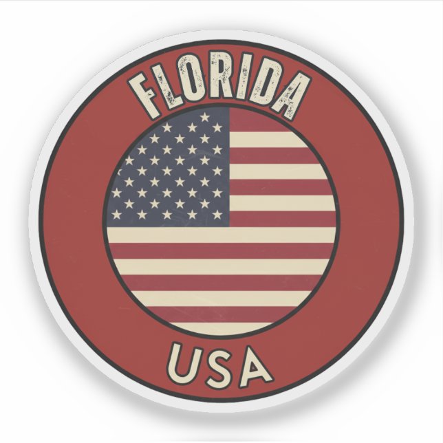 Sticker Florida United States of America (Devant)
