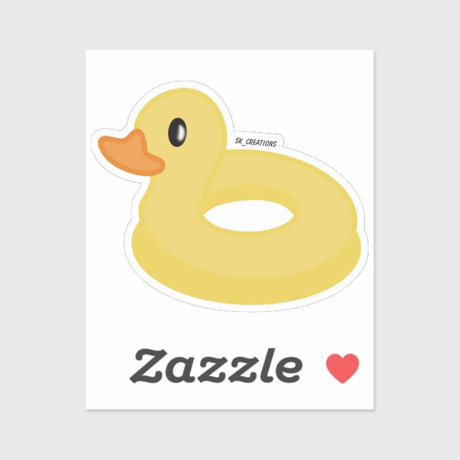 Sticker Flotte du bassin de canard (Feuille)