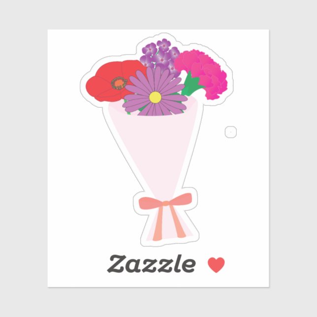Sticker Flower Bouquet (Feuille)