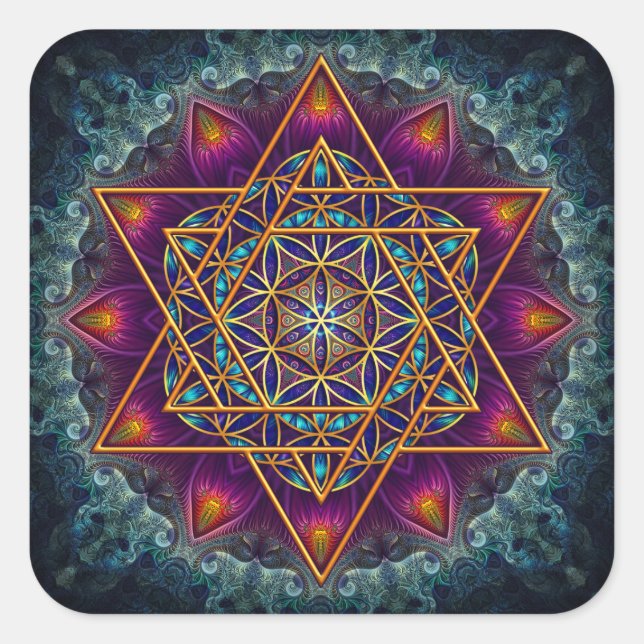 Sticker Flower of Life - Design ORIGINAL par Lilya (Devant)