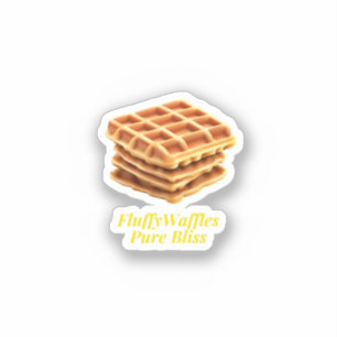 Sticker Fluffy Waffles