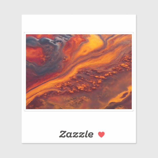 Sticker Flux dans les nuages (Feuille)