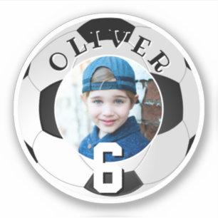 Sticker Football Football Anniversaire de enfant Age Photo