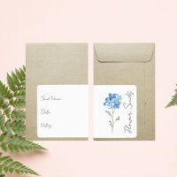 Sticker for seed packet | Flower Seed Packet Label