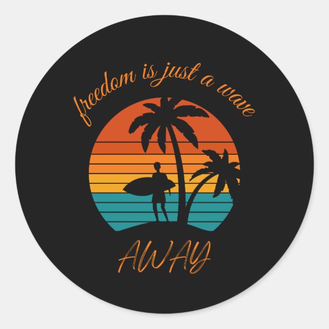 sticker for surf lover (Front)