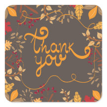 Sticker for Thanksgiving gifts wrapping