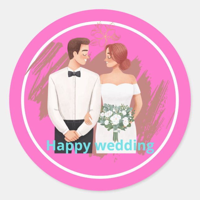 Sticker for wedding  (Front)
