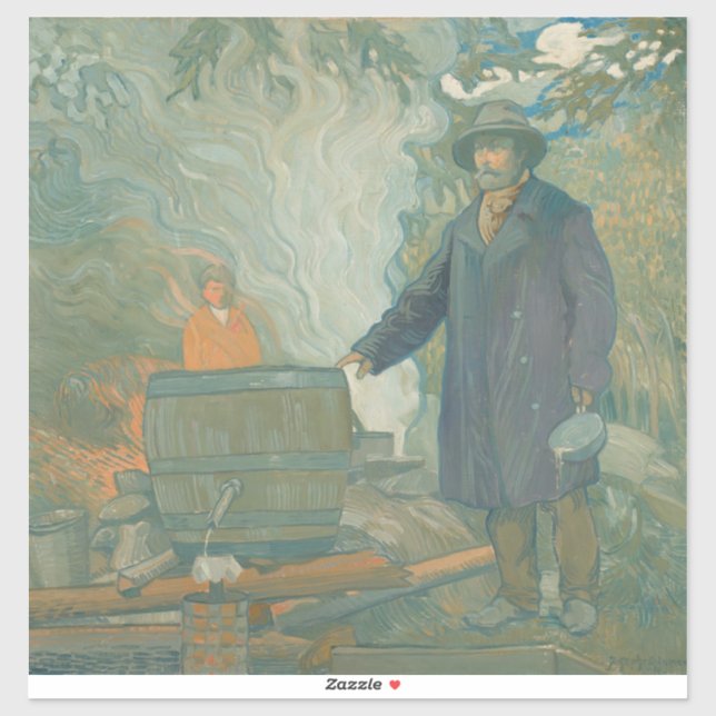 Sticker Forêt encore Moonshiners White Lightning Liquor (Feuille)