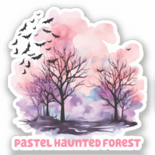 Sticker Forêt hôtelière Pastel