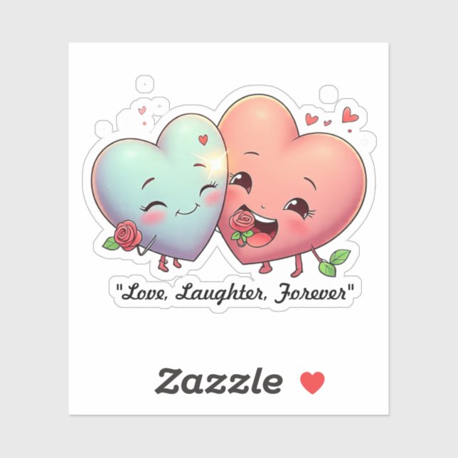 Sticker "Forever Heart Duo" (Feuille)