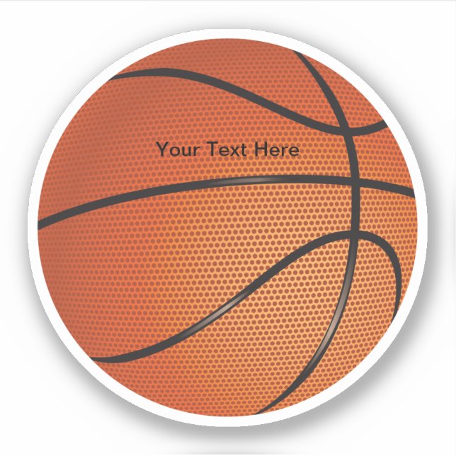 Sticker Forme du thème de basket-ball (Devant)