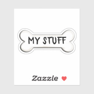Sticker forme osseuse du chien