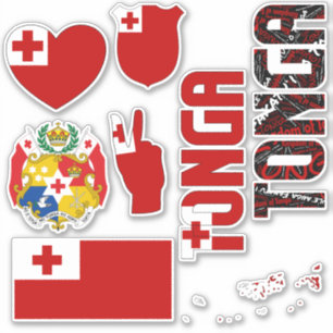 Sticker Formes Extraordinaires des Tonga Symboles nationau