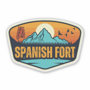 Sticker Fort espagnol, Alabama