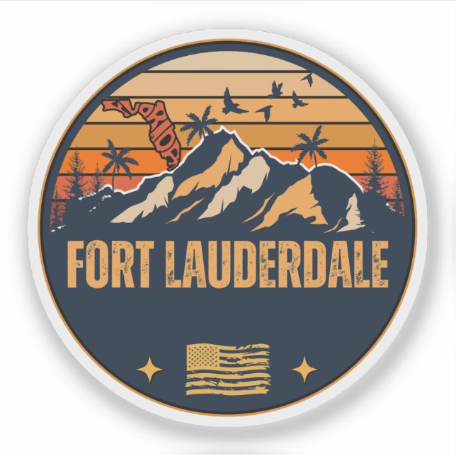 Sticker Fort Lauderdale, Floride  (Devant)
