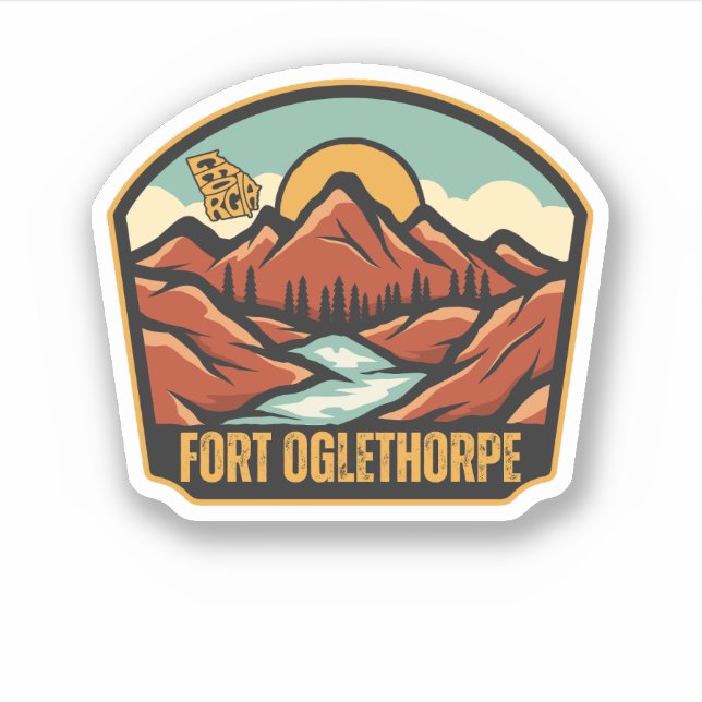 Sticker Fort Oglethorpe, Géorgie (Devant)