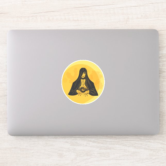 Sticker Fortune Teller Moon Halloween (Ordinateur)