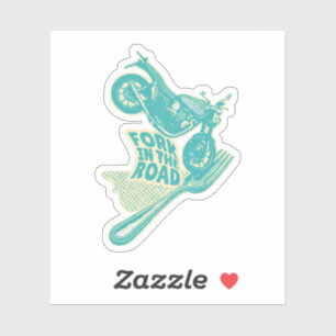 Sticker Fourche dans le crash de moto routier