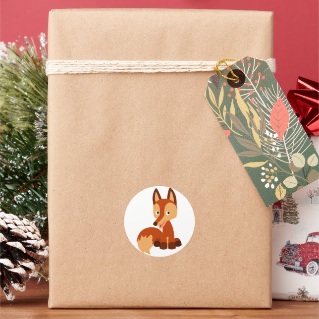 Sticker Fox de dessin mignon (vacances)