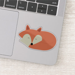 Sticker Fox rouge de bébé de sommeil