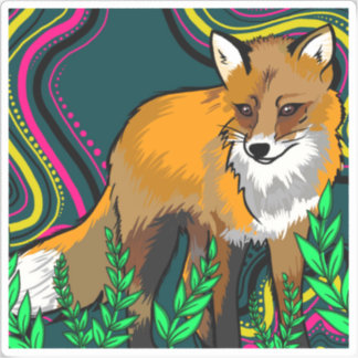 Sticker Fox Vinyl