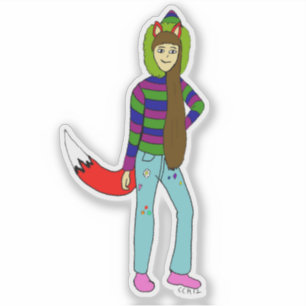 Sticker foxgirl