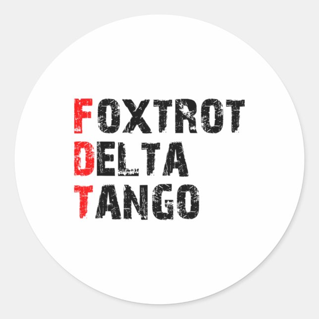 Sticker Foxtrots Deltas Tangos (Devant)