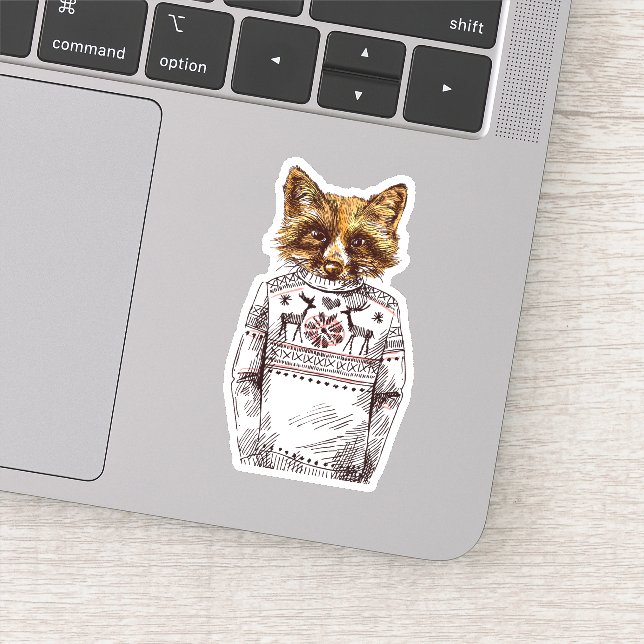 Sticker Foxy habillé Fox (Détail)